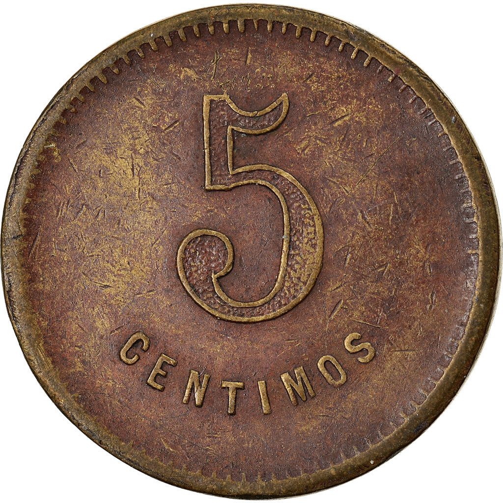 Moneda, España, Union Cooperatista Barcelonesa, Barcelona, 5 Centimos, MBC