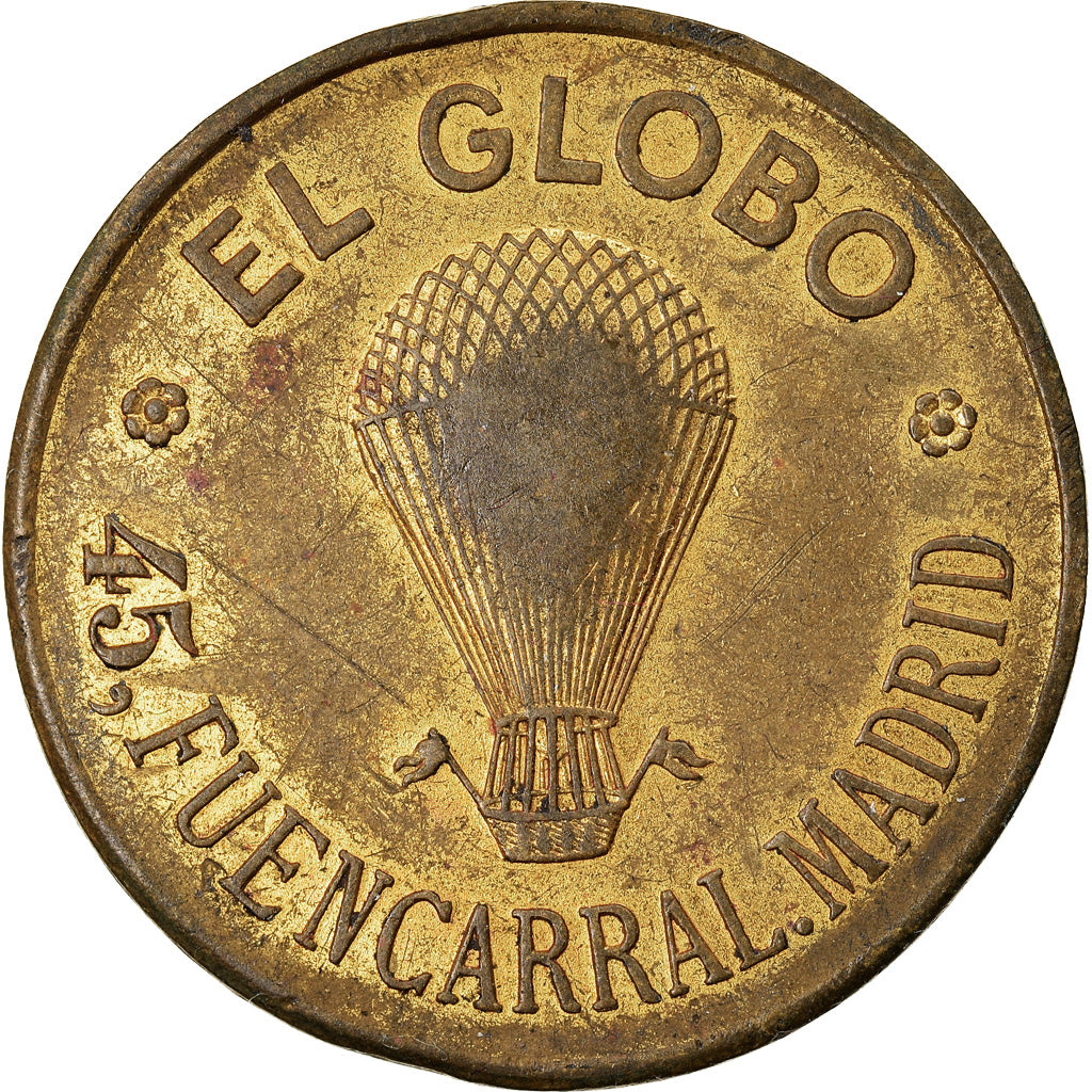 Spain, Advertising Token, El Globo, Bisuteria, Juguetes, Quincalla, Madrid