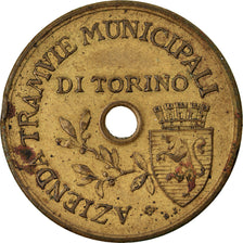 Coin, Italy, Azienda Tramvie Municipal di Torino, Torino, Token, 1920