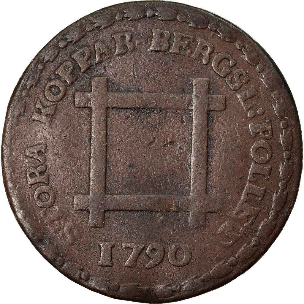 Monnaie, Suède, Gustaf III, Kopparmynt, 6 Ore, K.M., 1790, TB, Cuivre, KM:535
