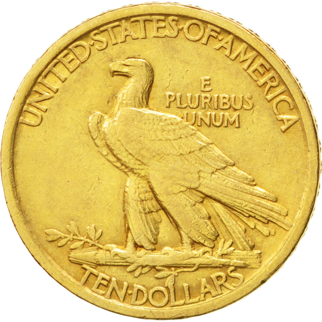 UNITED STATES, Indian Head, $10, Eagle, 1908, U.S. Mint, KM #125, EF(40-45),...