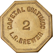 Coin, Mexico, Cafetal Guatimoc, L. R. Brewer, Value 2, Token, AU(50-53), Brass