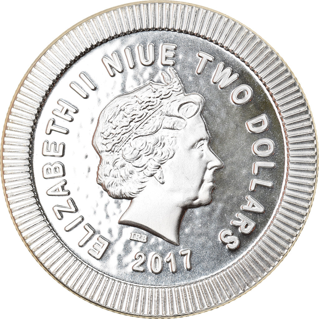 Coin, Niue, Athena Owl, 2 Dollars, 2017, 1 Oz, MS(65-70), Silver