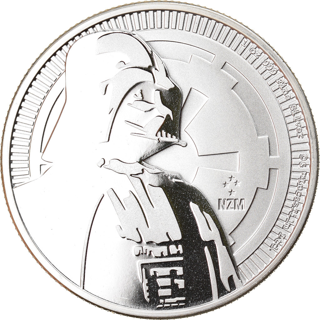 Moneda, Niue, Star Wars - Darth Vader, 2 Dollars, 2017, 1 Oz, FDC, Plata