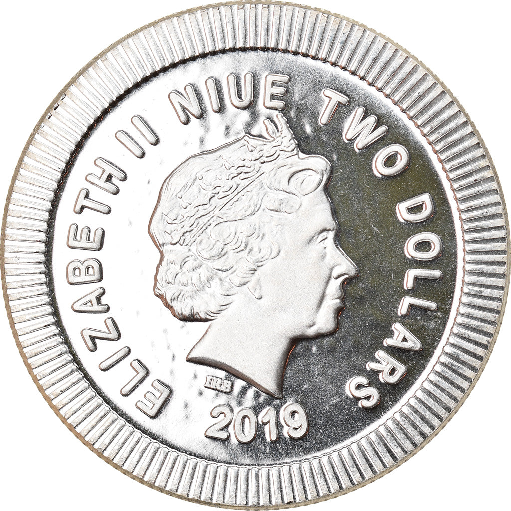 Coin, Niue, Athena Owl, 2 Dollars, 2019, 1 Oz, MS(65-70), Silver