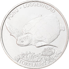 Moneda, Tokelau, Loggerhead, 5 Dollars, 2019, 1 Oz, FDC, Plata