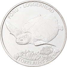 Moneda, Tokelau, Loggerhead, 5 Dollars, 2019, 1 Oz, FDC, Plata