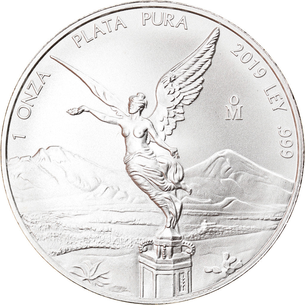 Coin, Mexico, Libertad, 1 Onza, 2019, Bullion, MS(65-70), Silver