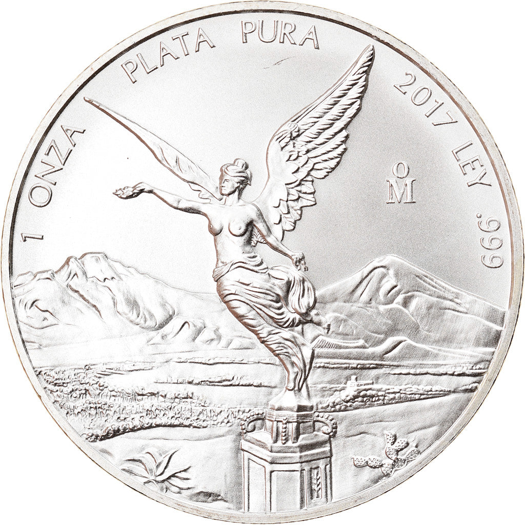 Coin, Mexico, Libertad, 1 Onza, 2017, Bullion, MS(65-70), Silver
