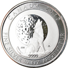 Moneta, Canada, Wolf Moon, 2 Dollars, 2017, 3/4 Oz, MS(65-70), Srebro