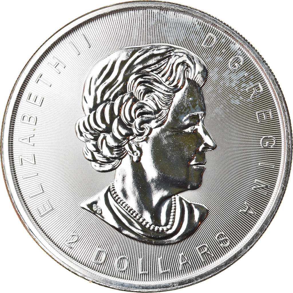 Moneta, Canada, Wolf Moon, 2 Dollars, 2017, 3/4 Oz, MS(65-70), Srebro
