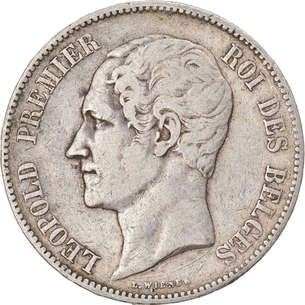 Coin, Belgium, Leopold I, 5 Francs, 5 Frank, 1849, VF(30-35), Silver, KM:17