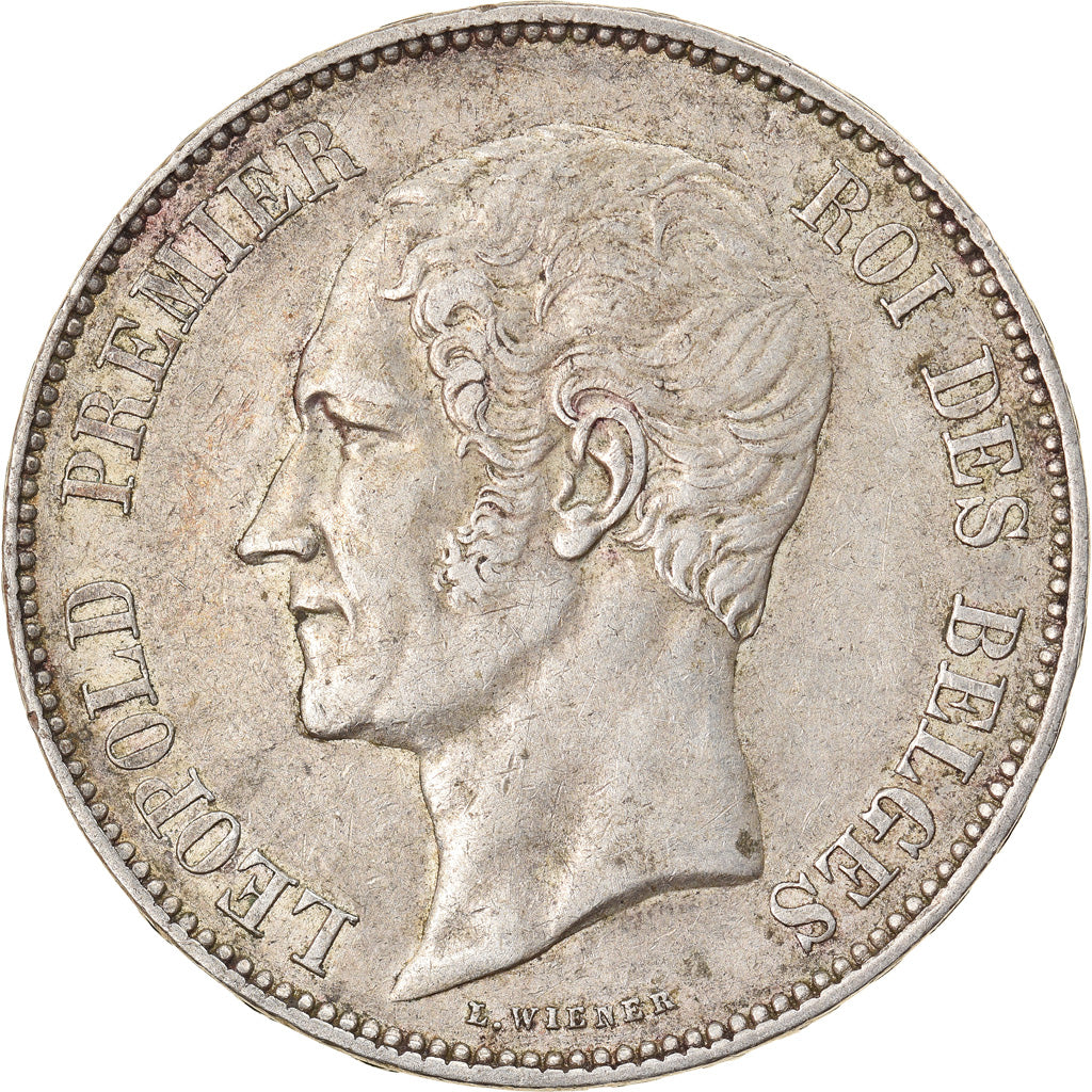 Coin, Belgium, Leopold I, 5 Francs, 5 Frank, 1850, EF(40-45), Silver, KM:17