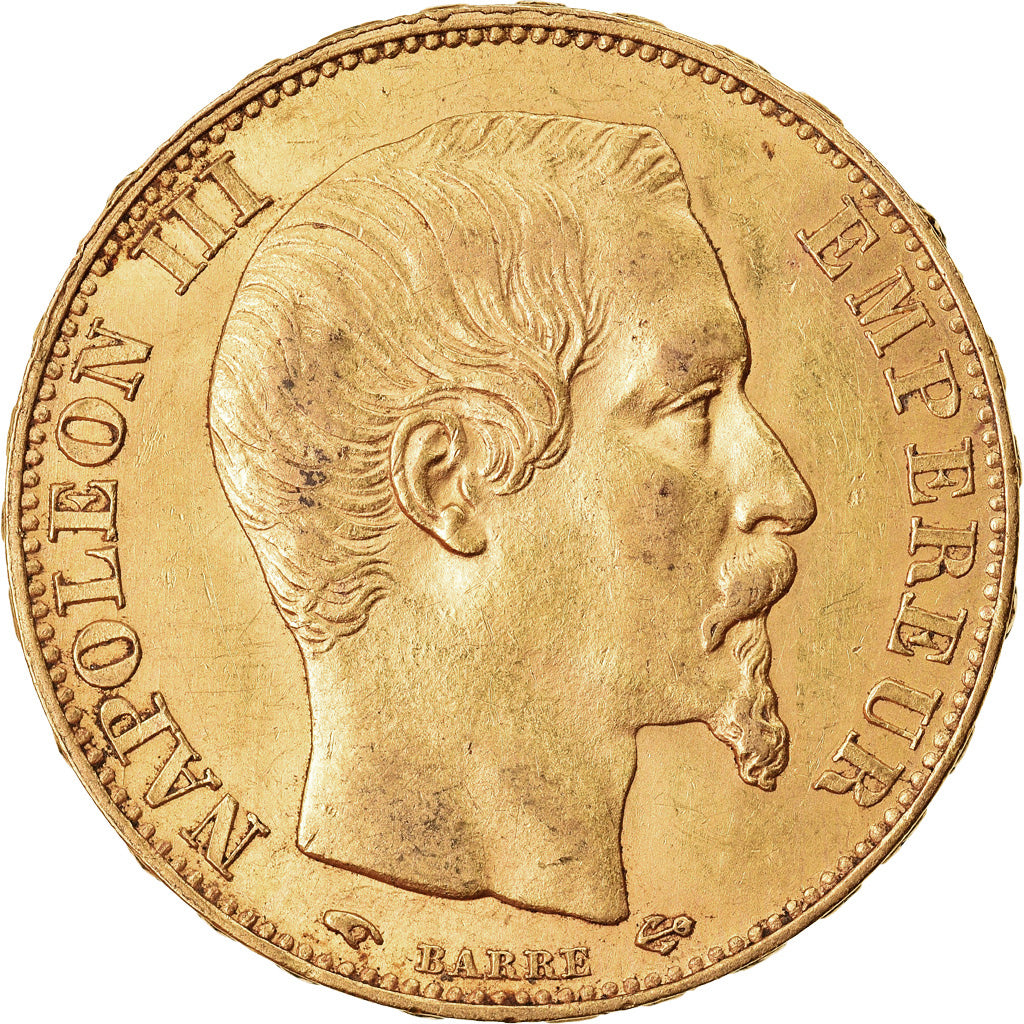 Munten, Frankrijk, Napoleon III, 20 Francs, 1856, Paris, PR, Goud, KM:781.1