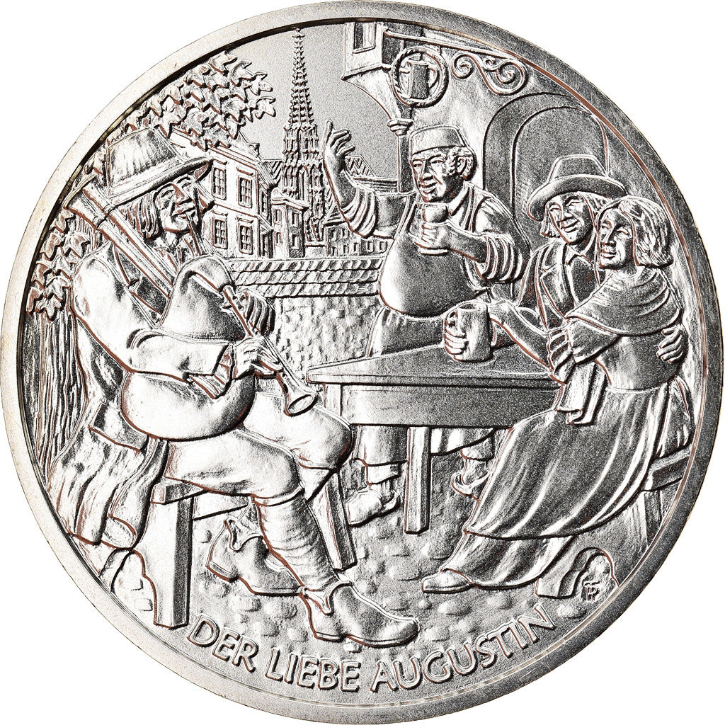 Autriche, 10 Euro, Der liebe Augustin, 2011, Vienna, FDC, Argent, KM:3198