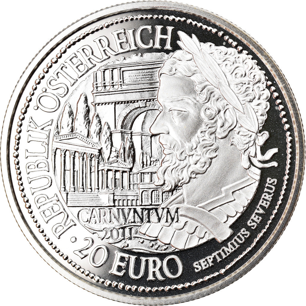 Austria, 20 Euro, Carnuntum, 2011, Vienna, MS(65-70), Silver, KM:3199