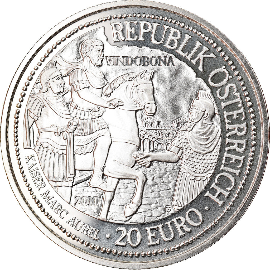 Austria, 20 Euro, Vindobona, 2010, Vienna, FDC, Argento, KM:3188