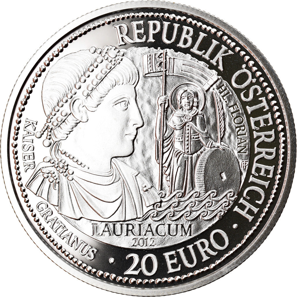 Austria, 20 Euro, Lauriacum, 2012, Vienna, MS(65-70), Silver, KM:3210