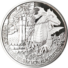 Autriche, The Lindworm in Klagenfurt, 10 Euro, 2011, Vienna, FDC, Argent