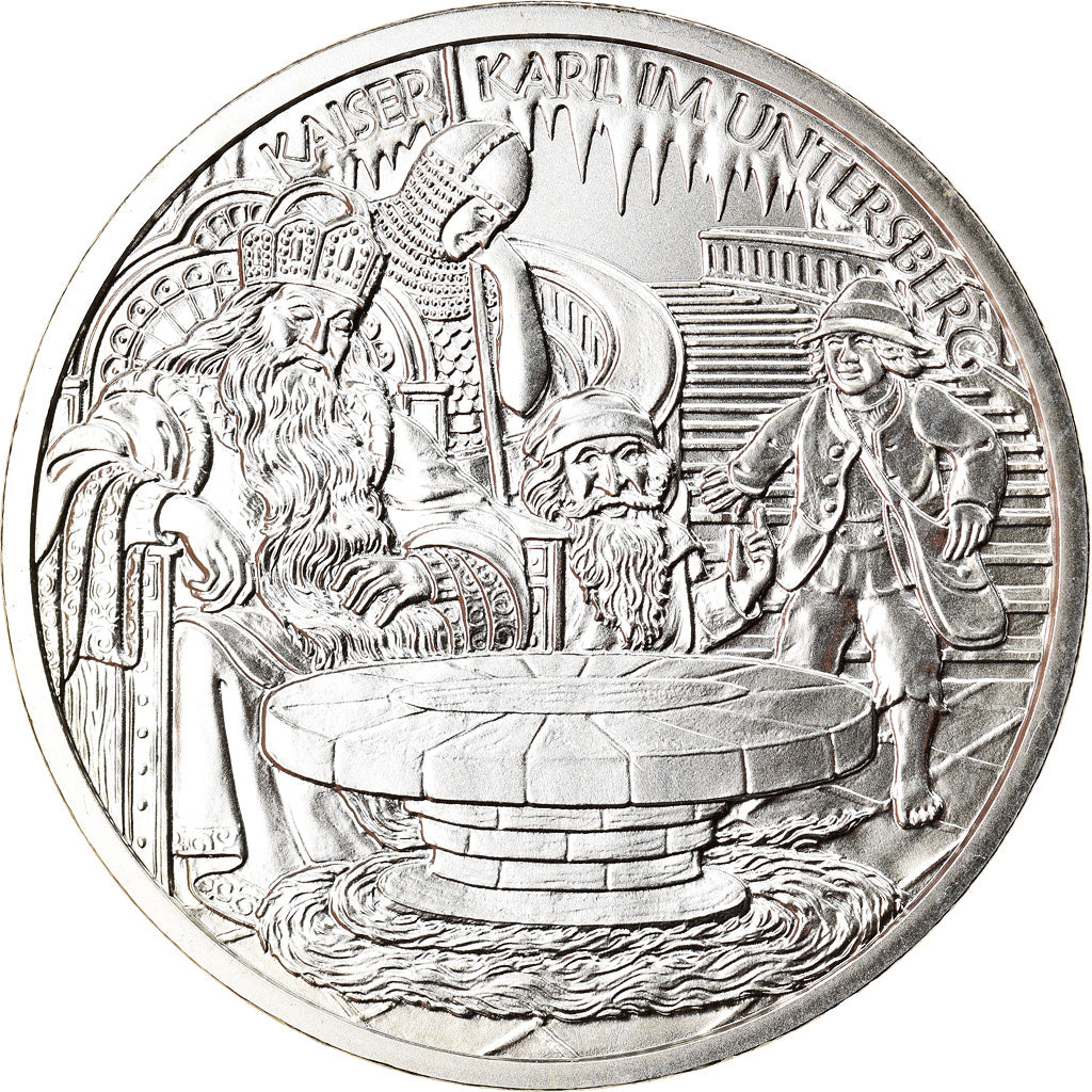 Austria, 10 Euro, Charlemagne in the Undersberg, 2010, Vienna, MS(65-70)