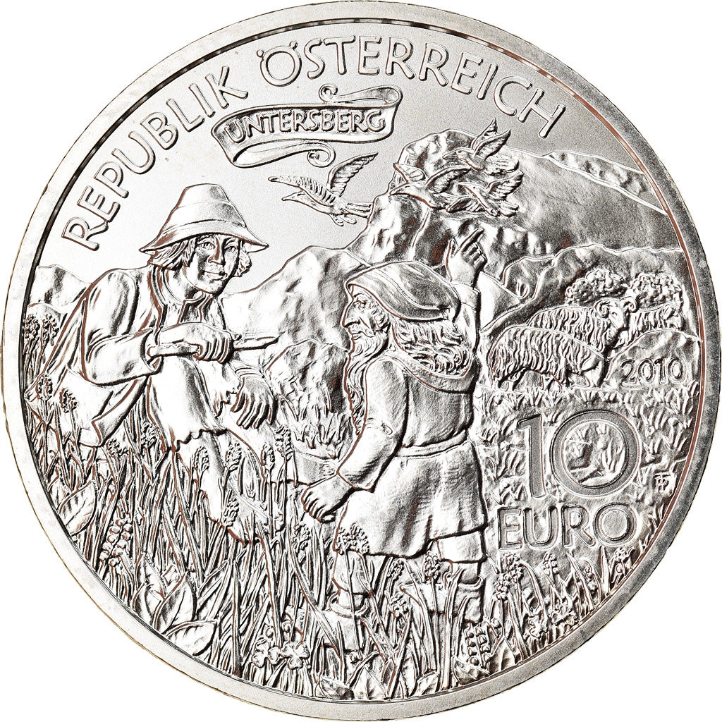 Austria, 10 Euro, Charlemagne in the Undersberg, 2010, Vienna, MS(65-70)