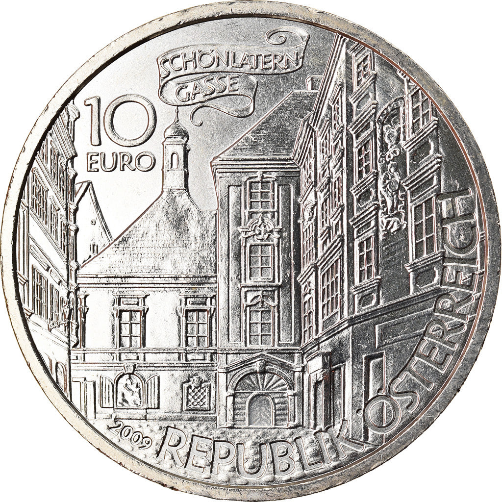 Austria, 10 Euro, Basilisk of Vienna, 2009, Vienna, MS(65-70), Silver, KM:3176
