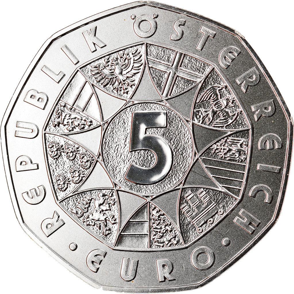 Austria, 5 Euro, New Year, 2014, Vienna, FDC, Argento