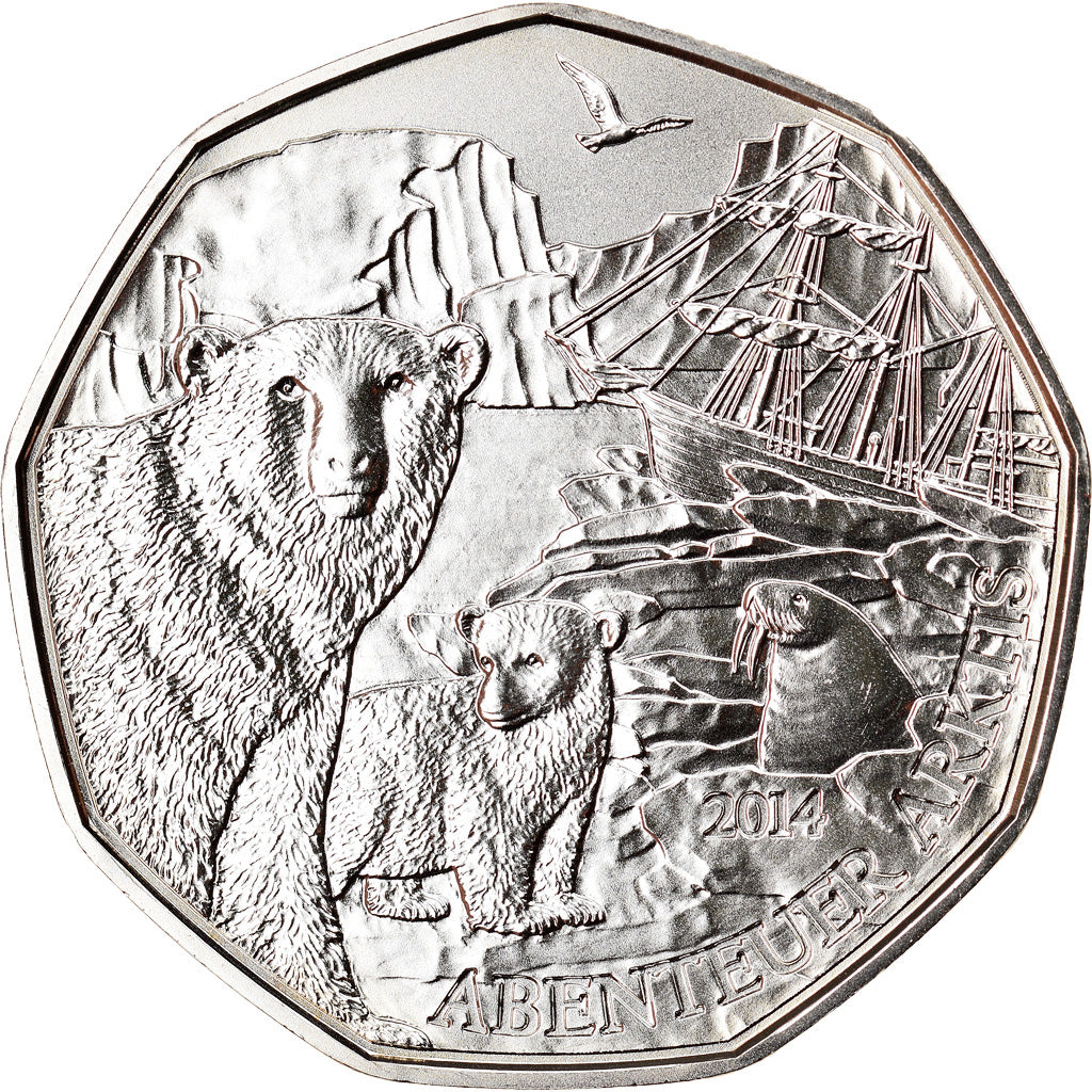 Austria, 5 Euro, Arctic Adventure, 2014, Vienna, MS(65-70), Silver