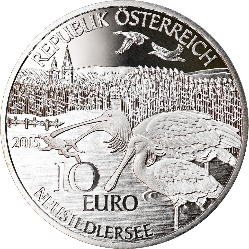 Austria, 10 Euro, Burgenland, 2015, Vienna, MS(65-70), Silver