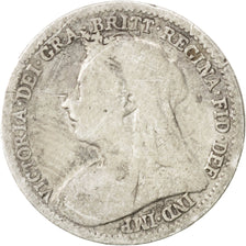 Coin, Great Britain, Victoria, 3 Pence, 1901, VF(20-25), Silver, KM:777