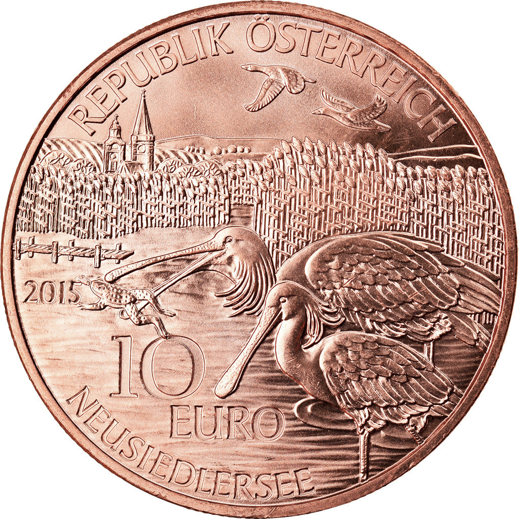 Austria, 10 Euro, Burgenland, 2015, Vienna, MS(65-70), Copper