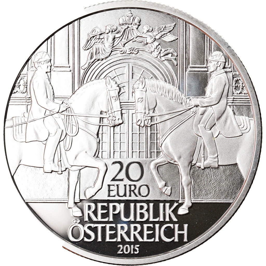 Austria, 20 Euro, Spanish Riding School, 2015, Vienna, MS(65-70), Silver