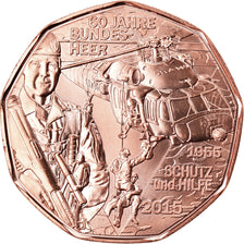 Austria, 5 Euro, Bundesheer, 2015, Vienna, MS(65-70), Copper