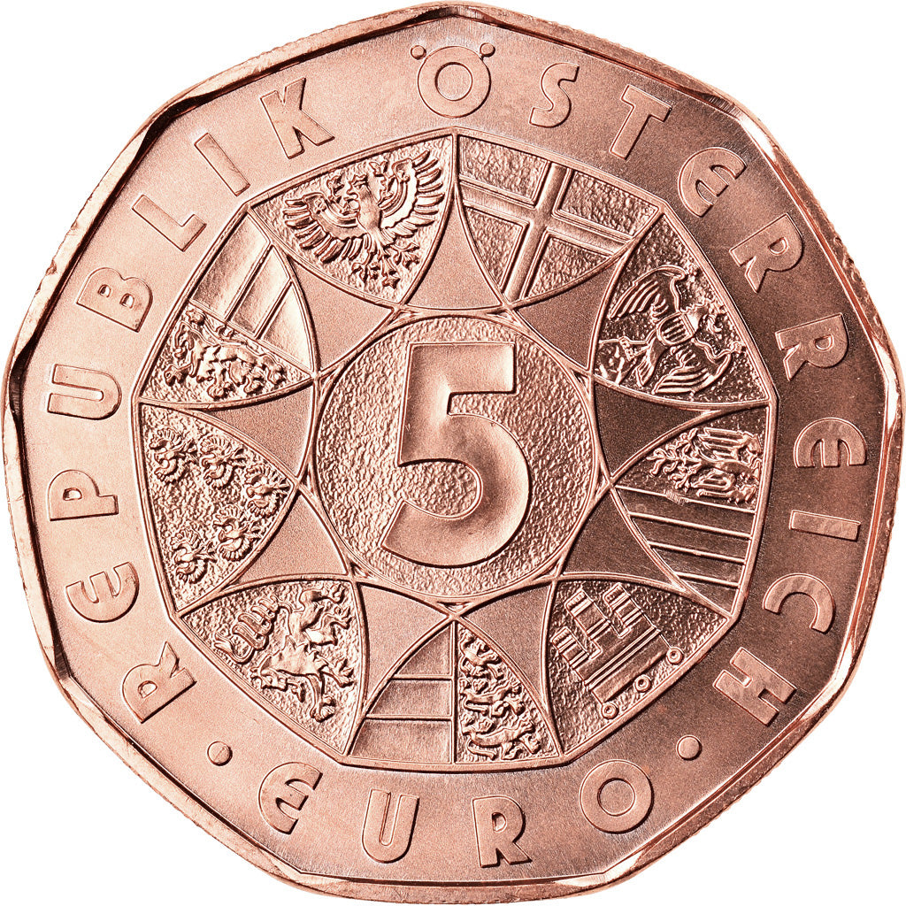 Austria, 5 Euro, Bundesheer, 2015, Vienna, MS(65-70), Copper
