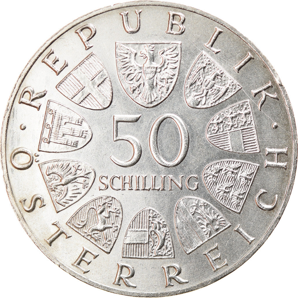 Moneta, Austria, National Bank, 50 Schilling, 1966, SPL-, Argento, KM:2900