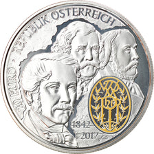 Austria, 20 Euro, 175 Jahre Wiener Philharmoniker, 2017, Vienna, FDC, Argento