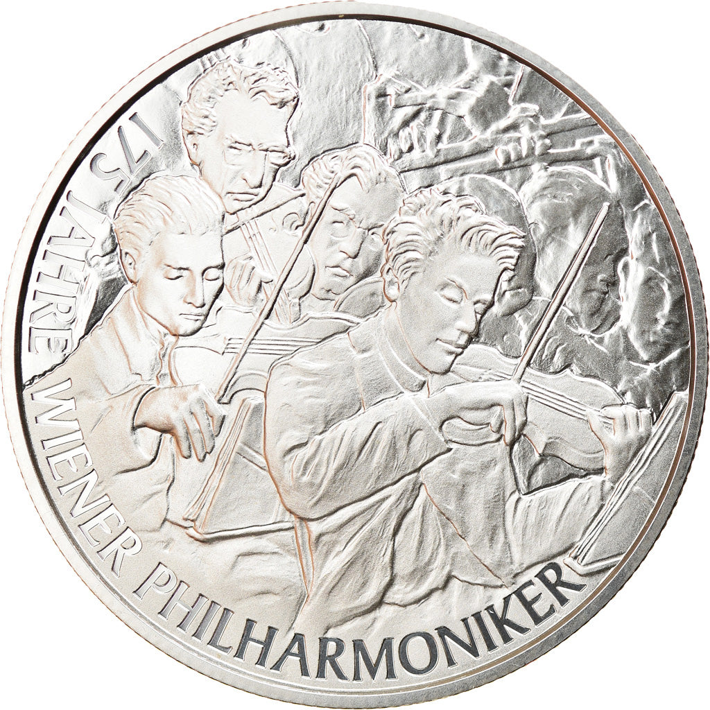 Austria, 20 Euro, 175 Jahre Wiener Philharmoniker, 2017, Vienna, FDC, Argento