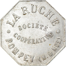 Coin, France, Société Coopérative La Ruche, Pompey, 50 Centimes, AU(50-53)