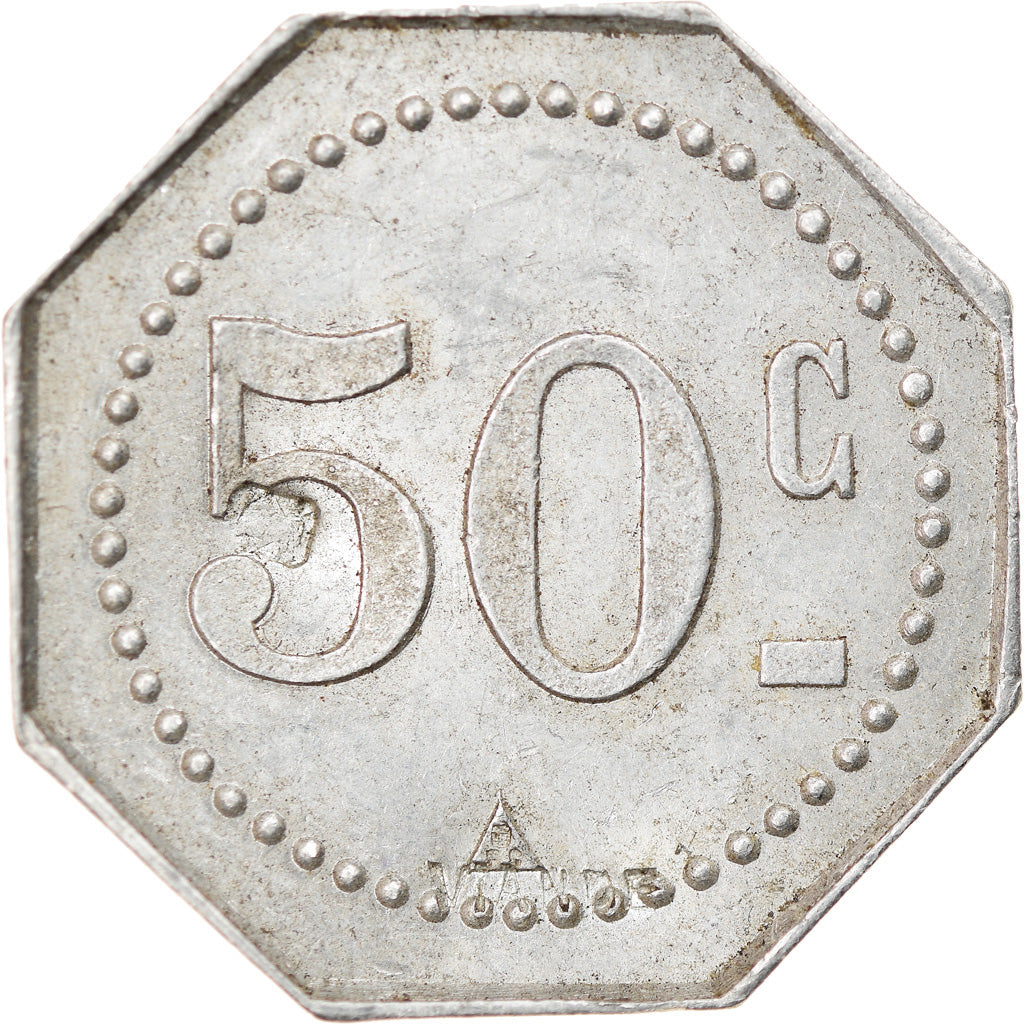 Coin, France, Société Coopérative La Ruche, Pompey, 50 Centimes, AU(50-53)