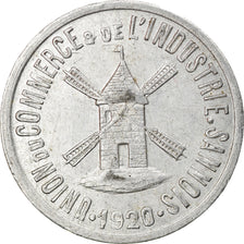 Coin, France, Union du Commerce & de l'Industrie, Sannois, 5 Centimes, 1920
