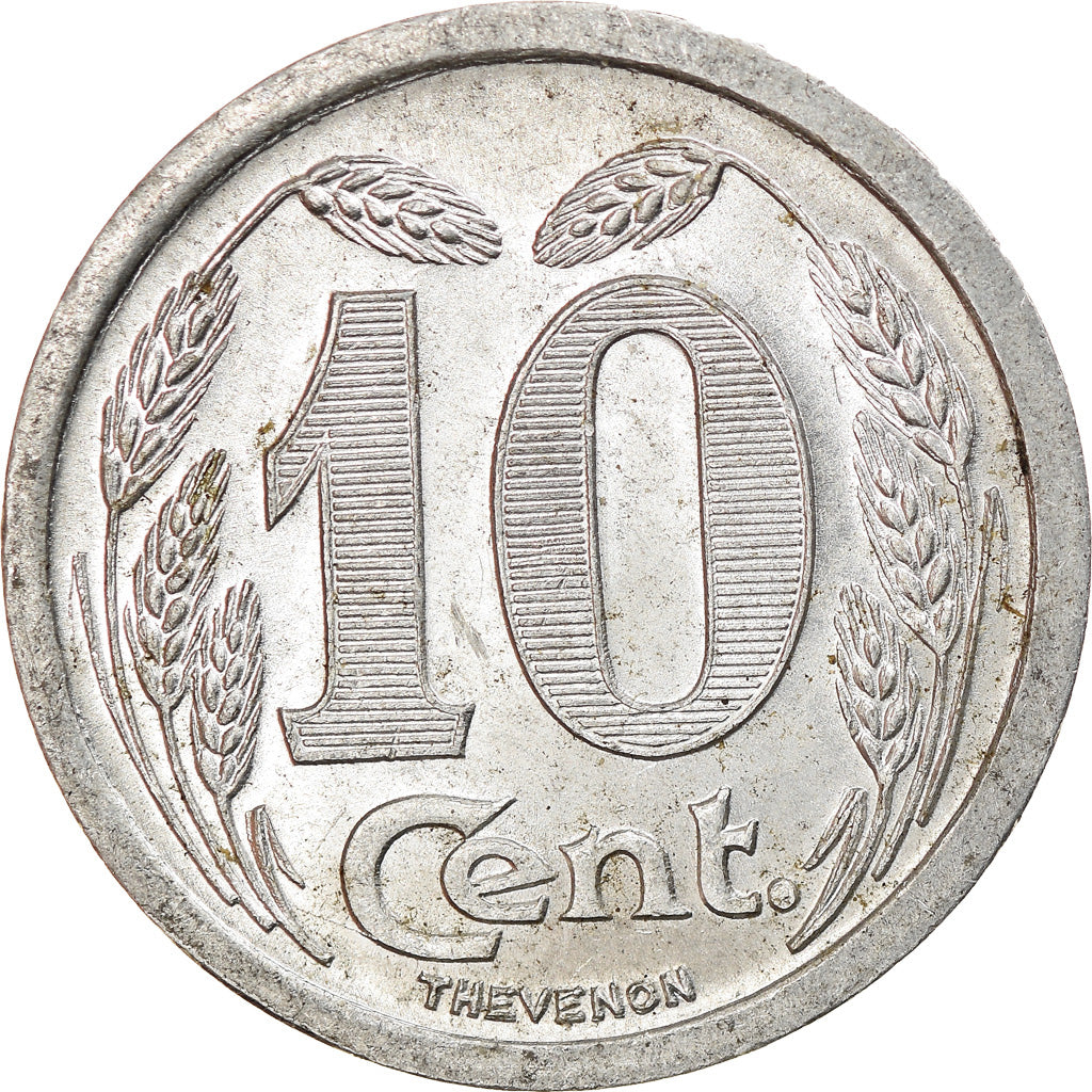 Coin, France, Chambre de Commerce, Evreux, 10 Centimes, 1921, MS(63), Aluminium