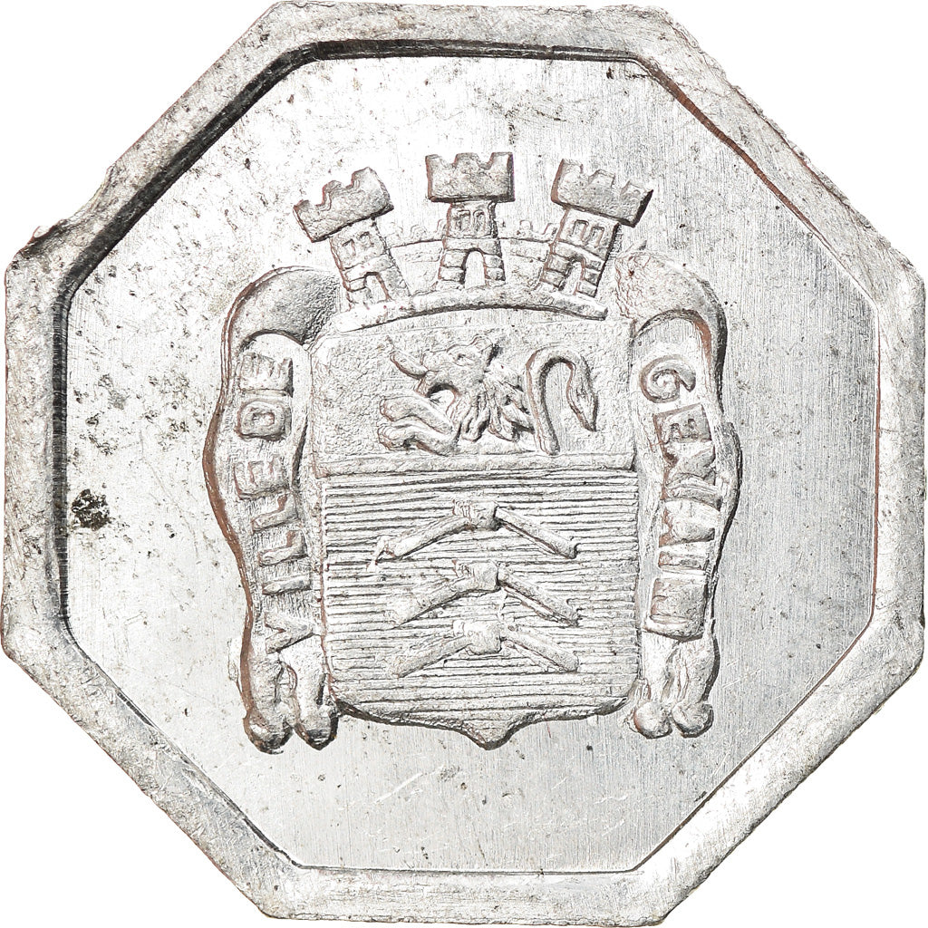 Coin, France, Ville de Gex, Gex, 25 Centimes, 1923, MS(60-62), Aluminium