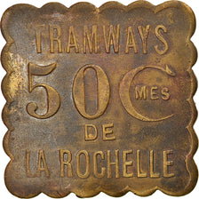 Munten, Frankrijk, Tramways, La Rochelle, 50 Centimes, ZF, Tin, Elie:70.7