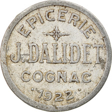 Münze, Frankreich, Epicerie DALIDET, Cognac, 10 Centimes, 1922, SS, Aluminium