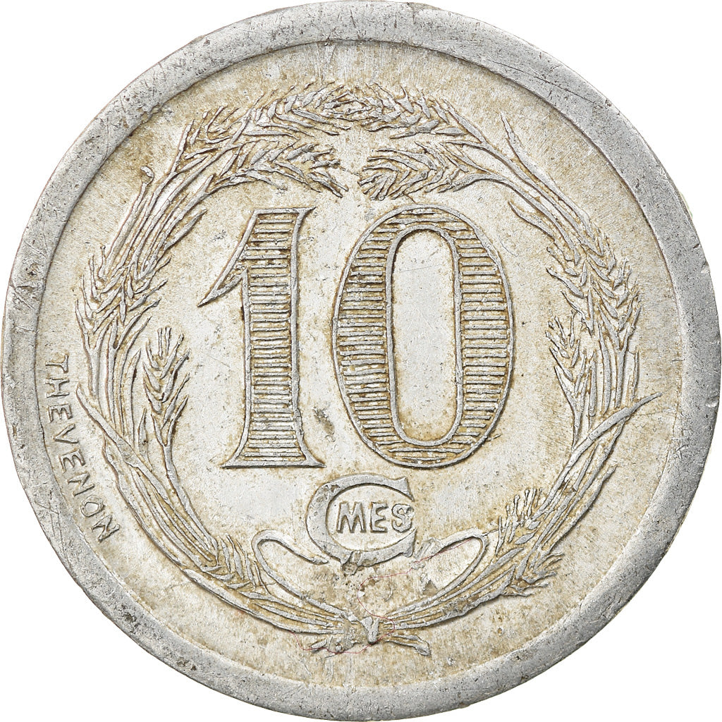 Coin, France, Syndicats des Hôtels et Cafés, Carpentras, 10 Centimes