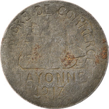 Monnaie, France, Chambre de Commerce, Bayonne, 5 Centimes, 1917, TB+, Iron