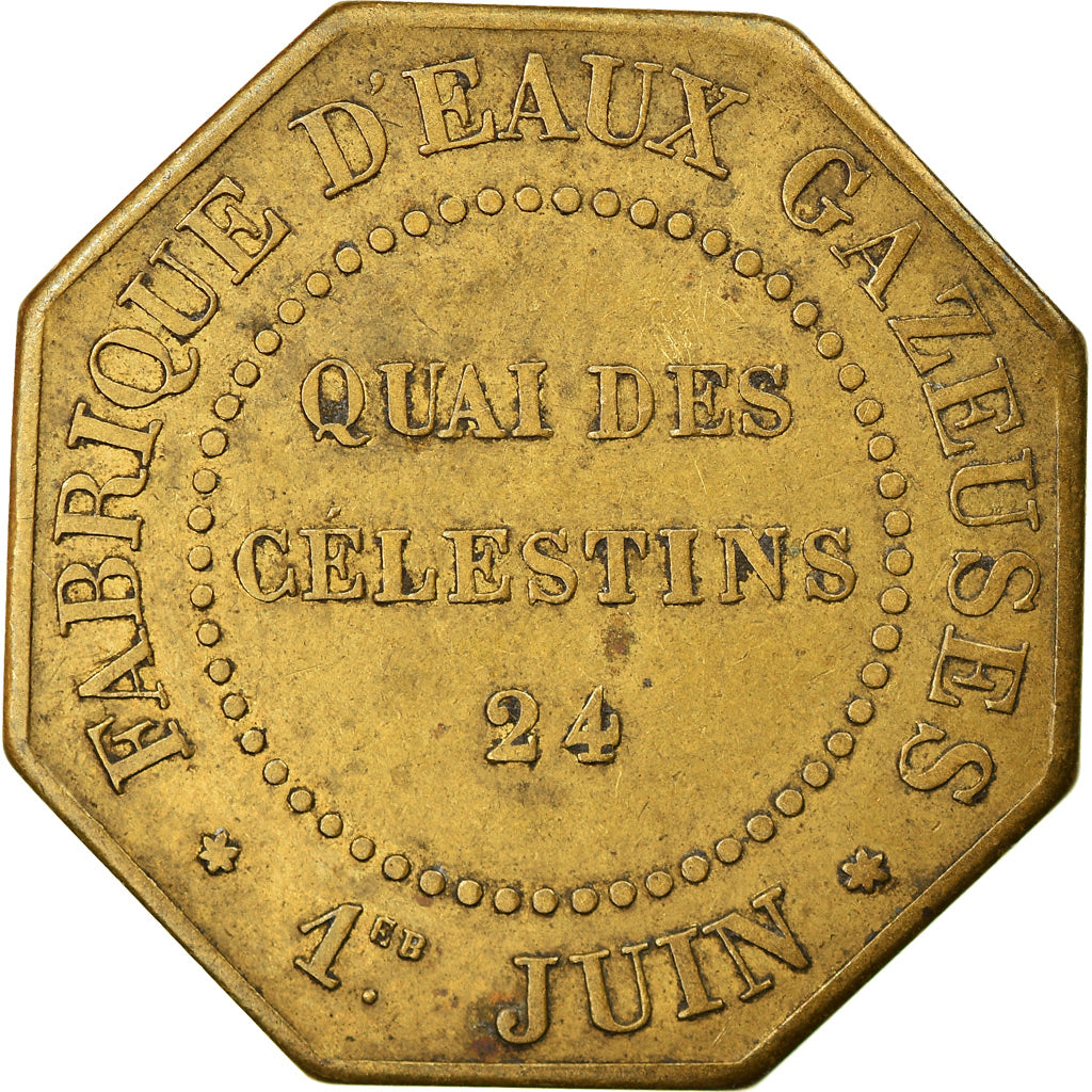 France, Token, Paris, Fabrique d'eaux gazeuses, Une Voie, Eau clarifiée et