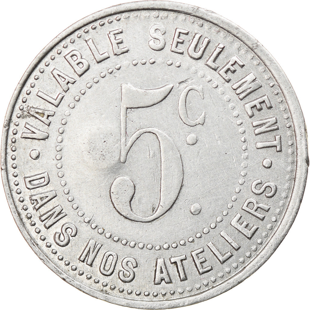 Coin, France, Société Parisienne de Confection, Paris, 5 Centimes, AU(50-53)