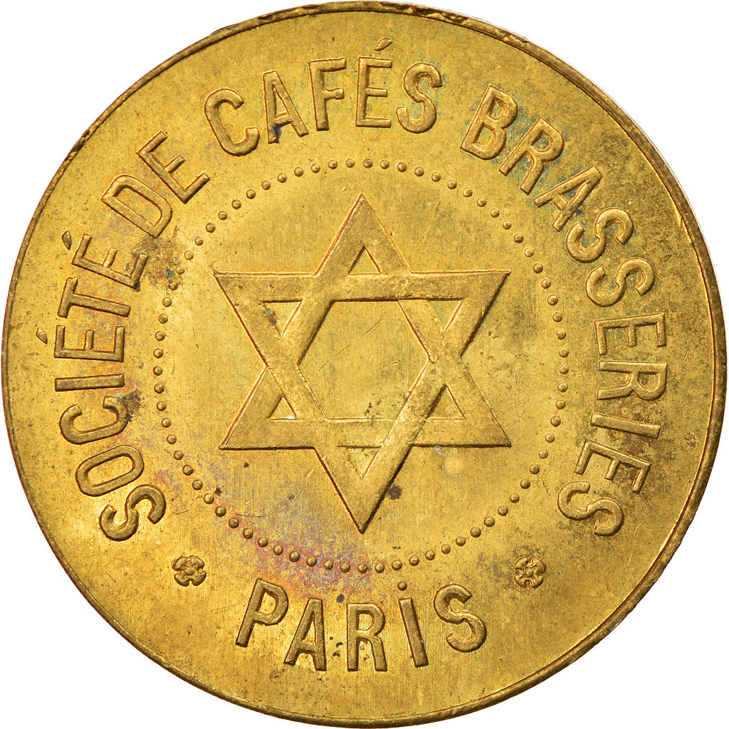 France, Token, Paris, Société de Cafés Brasseries, AU(55-58), Brass