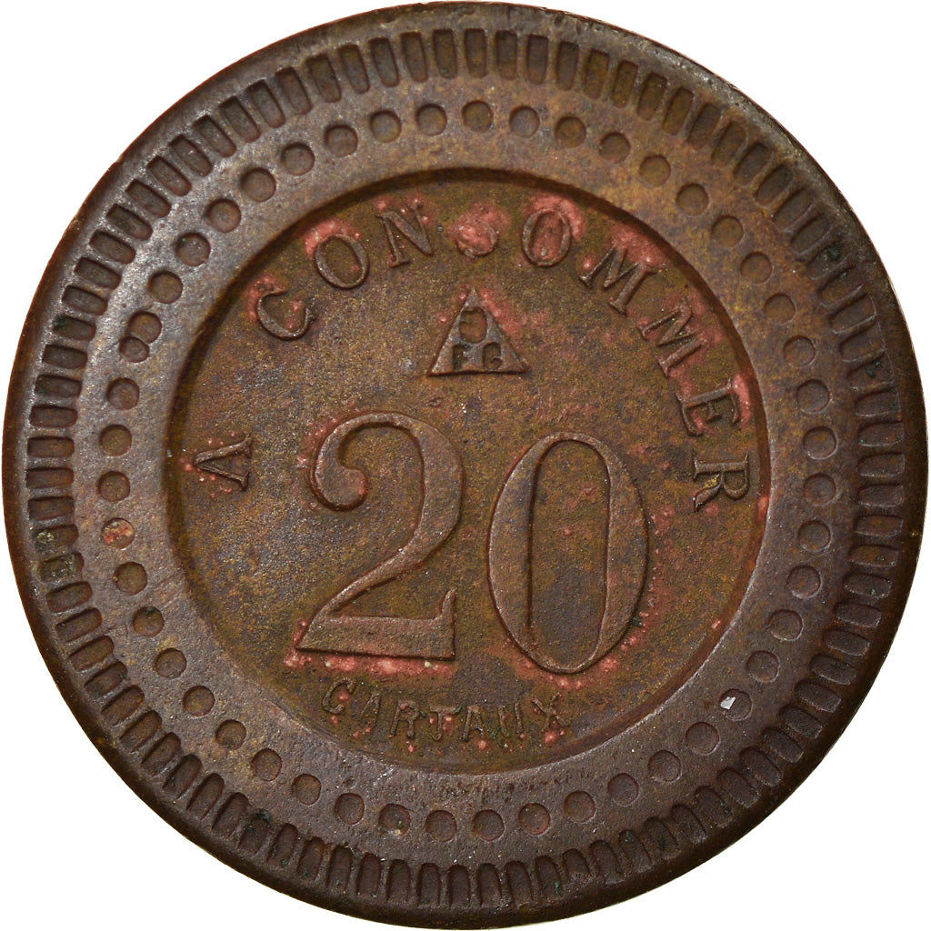 France, 20 Centimes, Token 